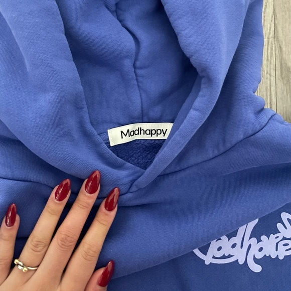 MADHAPPY WING FLEECE HOODIE SWEATSHIRT - Picture 3 of 4